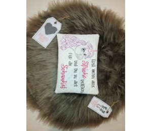 Stickserie ITH - Crazy Unicorn Zipper Tasche